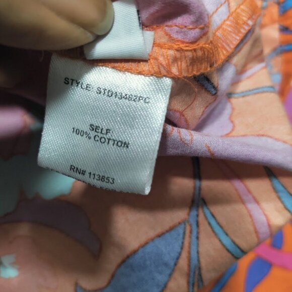 Roberto Rodriguez Womens Floral Whimsy Boho Ruffle Tiered Midi Dress M - Picture 15 of 16